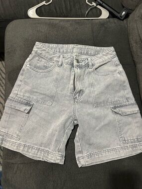Light Gray Cargo Shorts
